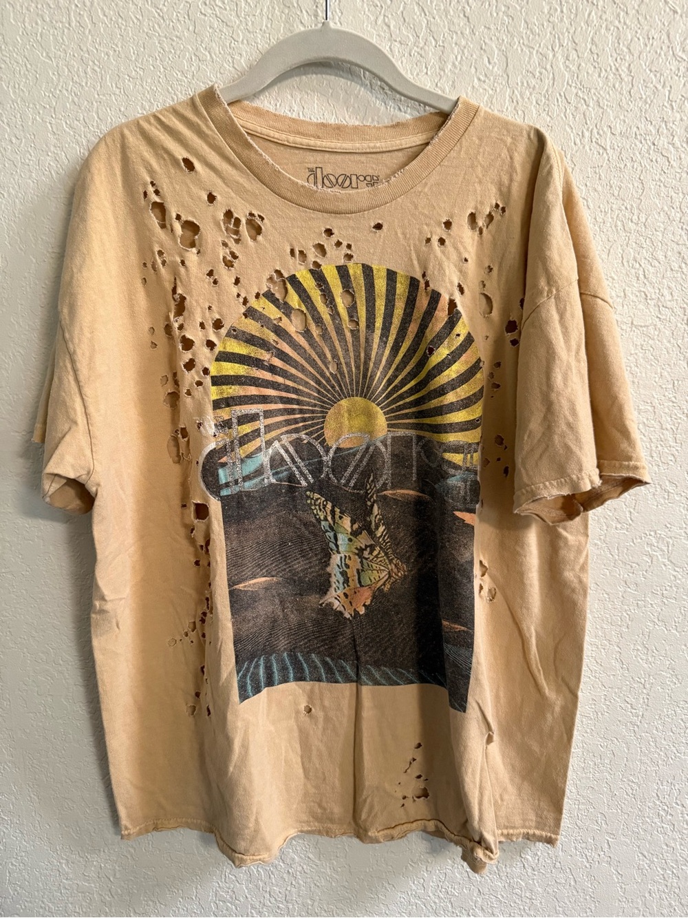 The Doors Unisex Distressed Graphic Tee